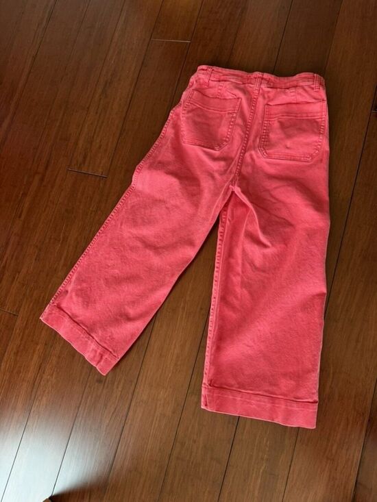 Madewell Pants - Madewell Emmett Wide Leg Crop Pants Coral Sz 28